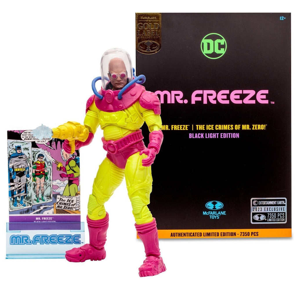DC Multiverse Mr. Freeze Black Light Gold Label 7-Inch Scale