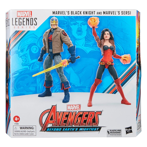 Marvel Legends Series Avengers 60th Anniversary Black Knight and Marvel's Sersi 6-Inch Action Figure 2-Pack