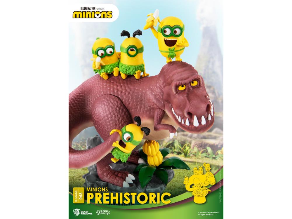 Beast Kingdom Minions Prehistoric D-Stage Statue - 6-Inch Collectible Figure From Despicable Me