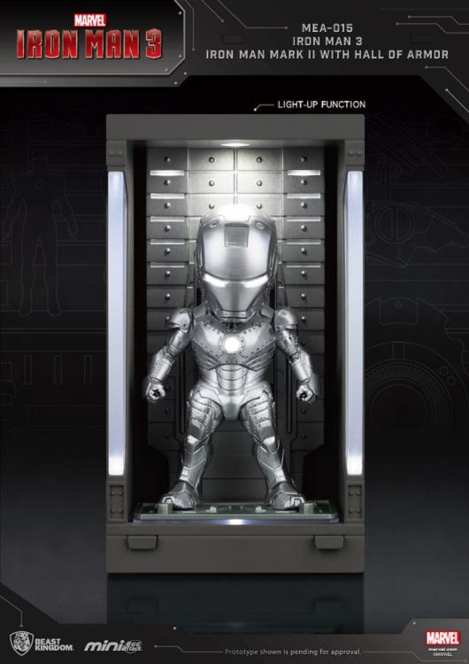 Iron Man 3 MEA-015 Iron Man MK II Action Figure with Hall of Armor