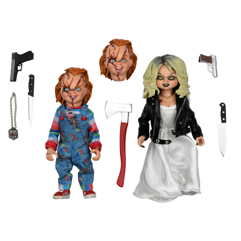 Bride of Chucky: Chucky & Tiffany 8-Inch Scale Clothed Figure 2-Pack —  Chubzzy Wubzzy Toys & Collectibles