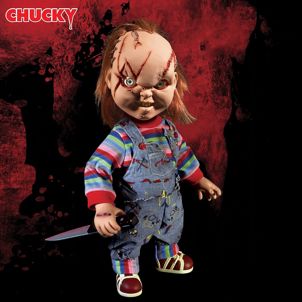 Bride of Chucky: Talking Scarred Chucky 15-Inch Scale Doll Bride of Chucky: Talking Scarred Chucky 15-Inch Scale Doll