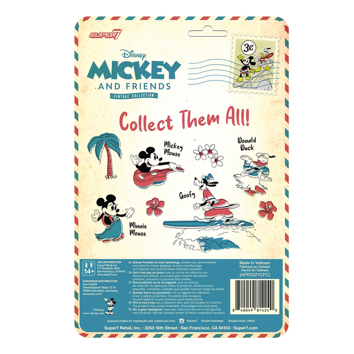 Disney ReAction Vintage Collection Wave 2 - Mickey Mouse (Hawaiian Holiday) Figure