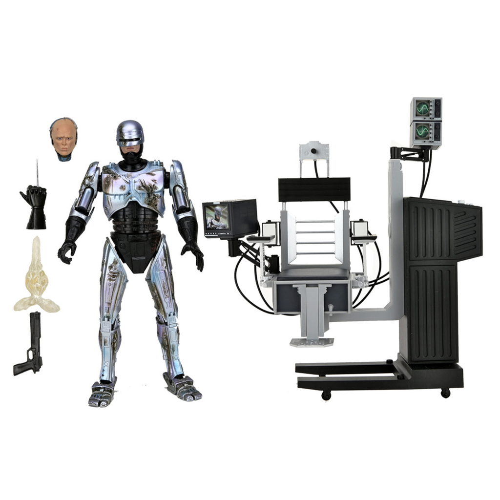 RoboCop Ultimate Battle-Damaged RoboCop with Chair 7-Inch Scale