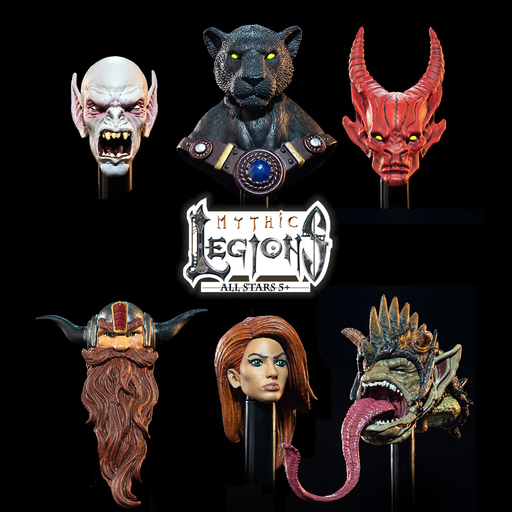 Mythic Legions All-Stars 5+ Heads Pack 1