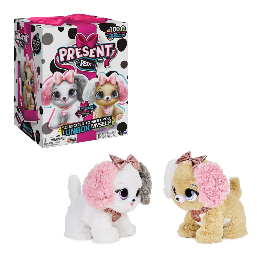 Present Pets Glitter Puppy Interactive Plush Pet Toy