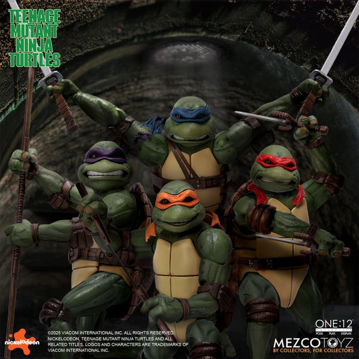 Mezco One:12 Collective Teenage Mutant Ninja Turtles (1990) Boxed Set