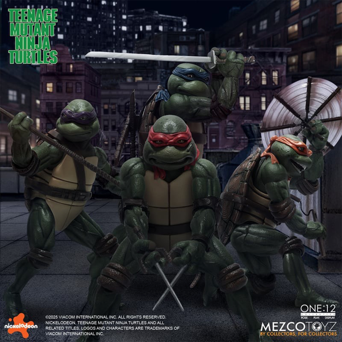 Mezco One:12 Collective Teenage Mutant Ninja Turtles (1990) Boxed Set