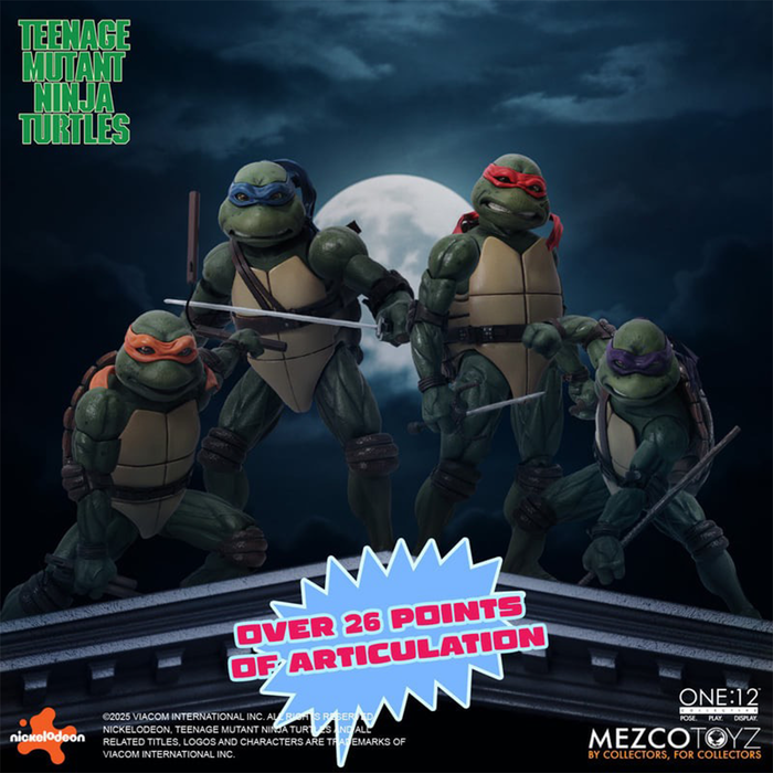 Mezco One:12 Collective Teenage Mutant Ninja Turtles (1990) Boxed Set