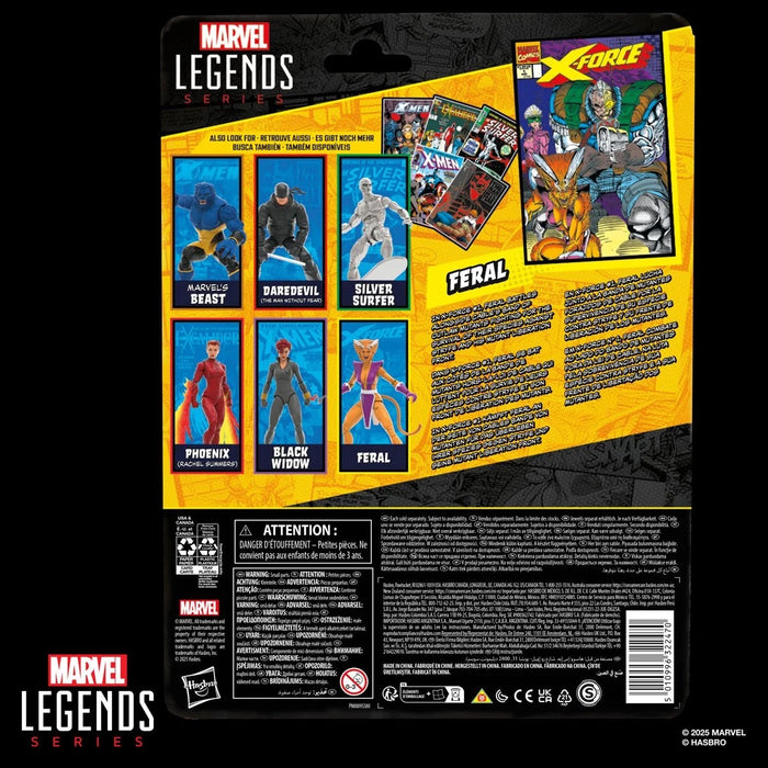X-Men X-Force Marvel Legends Series Feral 6-Inch Action Figure