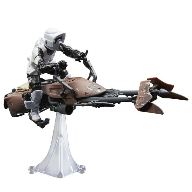Star Wars The Vintage Collection Brown Speeder Bike Vehicle and White Scout Trooper Action Figure
