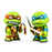 Teenage Mutant Ninja Turtles Michelangelo & Leonardo 3-Inch Vinyl Figure 2-Pack