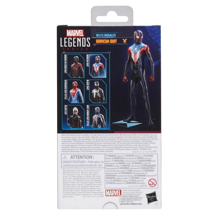 Spider-Man Marvel Legends Series Gamerverse Miles Morales Boricua Suit 6-Inch Action Figure