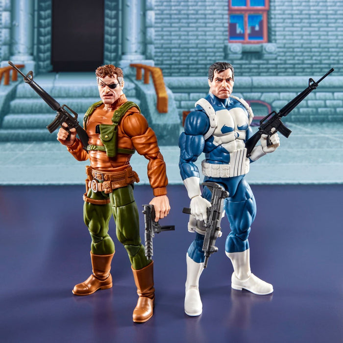 Punisher Marvel Legends Gamerverse Punisher and Nick Fury 6-Inch Action Figure 2-Pack