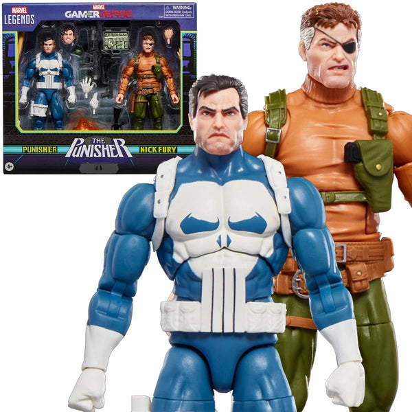 Punisher Marvel Legends Gamerverse Punisher and Nick Fury 6-Inch