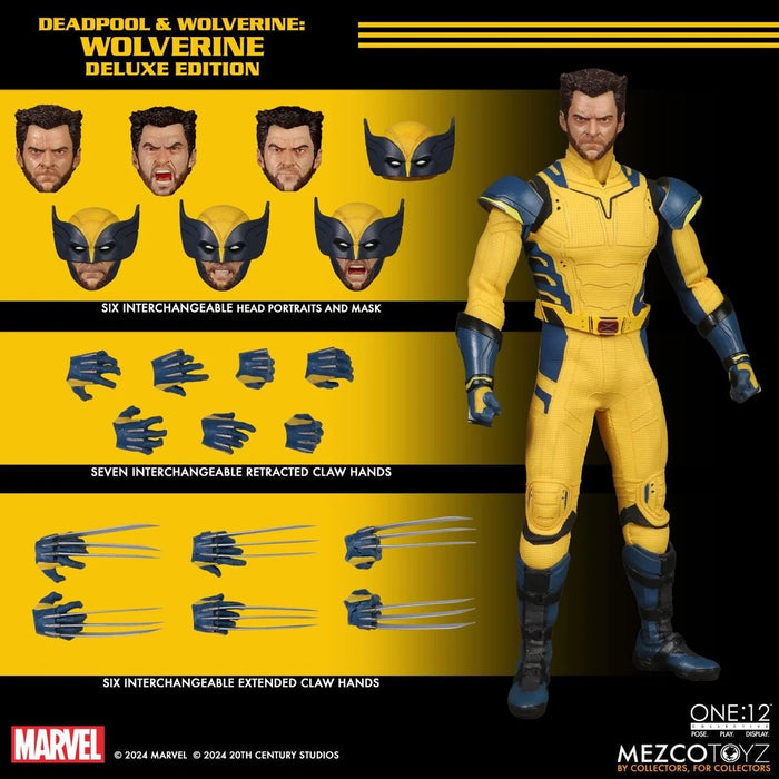 Mezco One:12 Collective Deadpool & Wolverine: Wolverine Deluxe Edition Action Figure