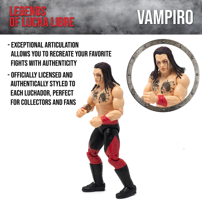 Legends of Lucha Libre Fanaticos: Vampiro 6-Inch Scale Action Figure