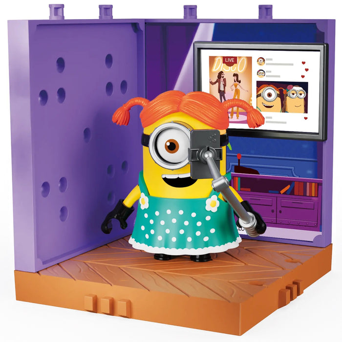 Blokees Minions preCool Celebration Party Series Minion Carl (The Streamer) Model Kit