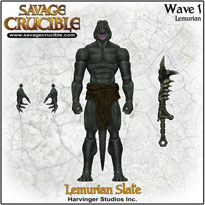 Savage Crucible Slate Lemurian Action Figure