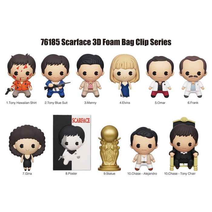 Scarface 3D Foam Bag Clip