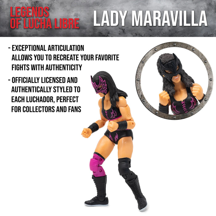Legends of Lucha Libre Premium Collector Lady Maravilla Action Figure