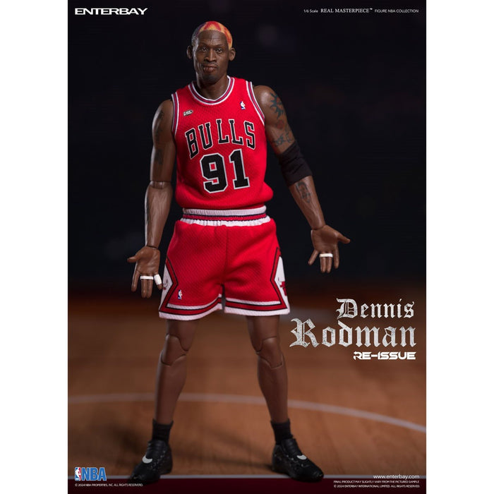 NBA Chicago Bulls Dennis Rodman Real Masterpiece 1/6 Scale Action Figure - Reissue