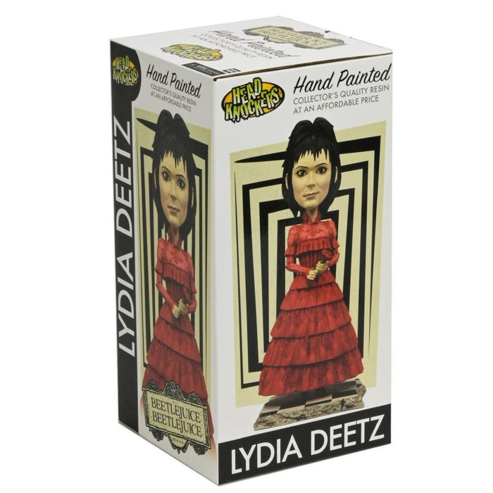 Beetlejuice Beetlejuice Lydia Deetz Wedding Dress Head Knocker Bobblehead