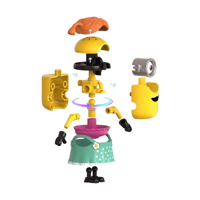 Blokees Minions preCool Celebration Party Series Minion Carl (The Streamer) Model Kit