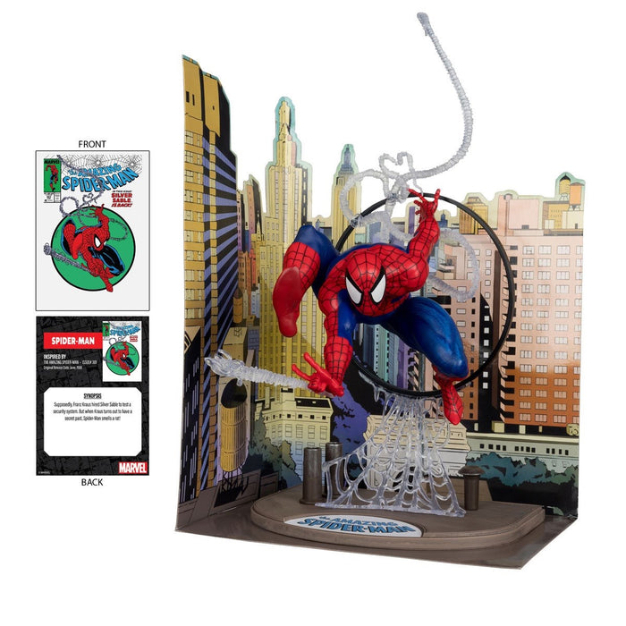 Marvel Spider-Man The Amazing Spider-Man #301 1:6th Scale Posed Figure with Scene and Comic