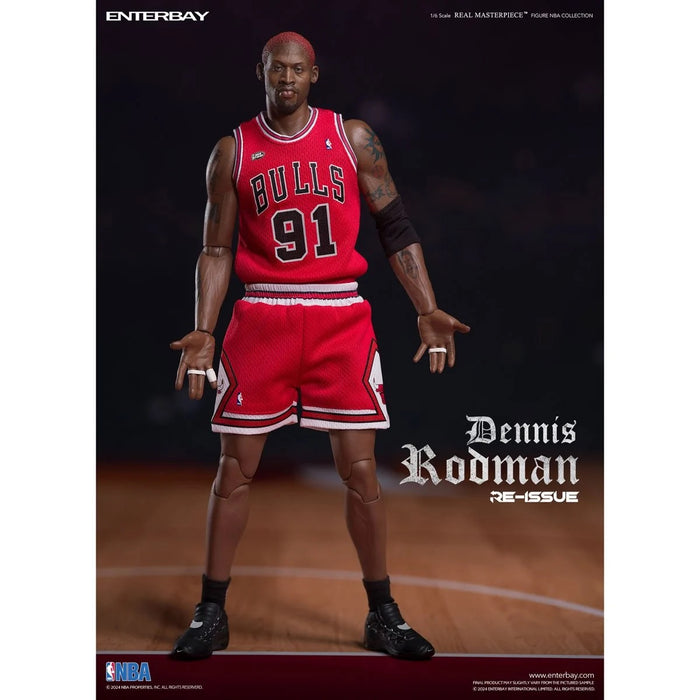 NBA Chicago Bulls Dennis Rodman Real Masterpiece 1/6 Scale Action Figure - Reissue