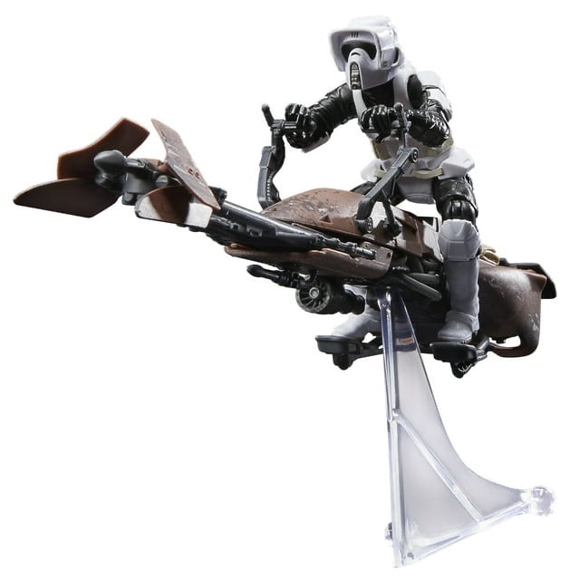 Star Wars The Vintage Collection Brown Speeder Bike Vehicle and White Scout Trooper Action Figure