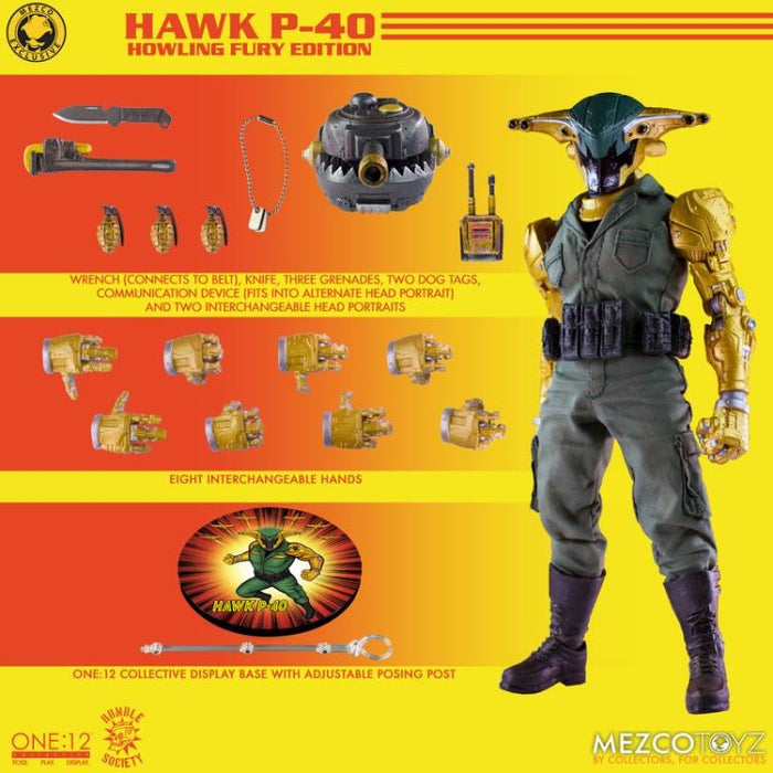 One:12 Collective Rumble Society Hawk P-40 Howling Fury Edition