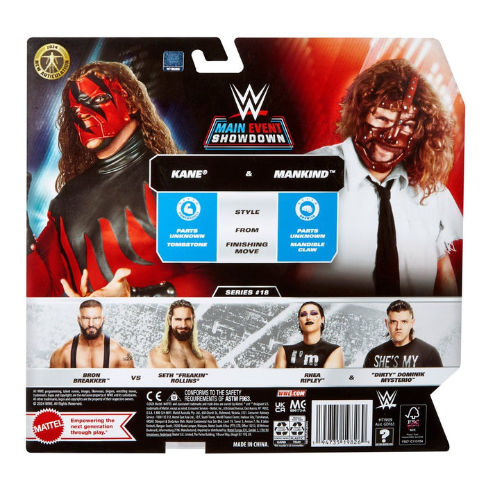 WWE Main Event Showdown Series 18 Kane vs. Mankind Action Figure 2-Pack