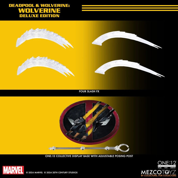 Mezco One:12 Collective Deadpool & Wolverine: Wolverine Deluxe Edition Action Figure