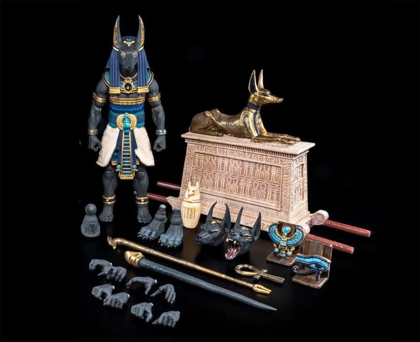 Figura Obscura: Anubis, Gods of Ancient Egypt (Black and Blue) Action Figure