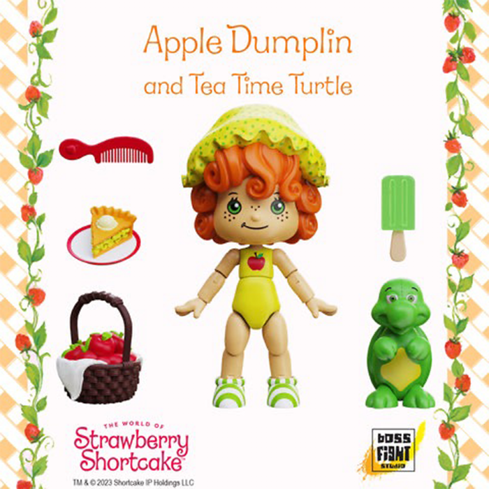 Strawberry Shortcake 6-Inch Apple Dumplin with Teatime Turtle Action Figure