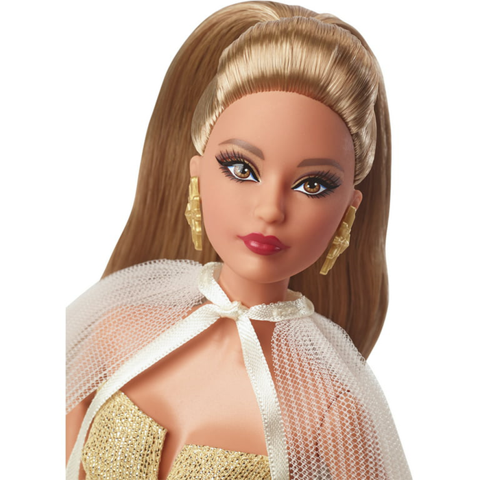 2023 Holiday Barbie (with Golden Gown and Light Brown Hair) Doll