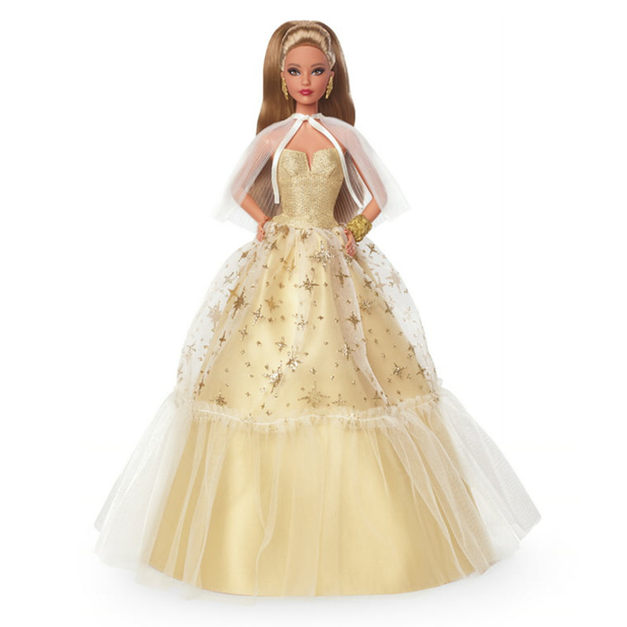 2023 Holiday Barbie (with Golden Gown and Light Brown Hair) Doll 2023 Holiday Barbie (with Golden Gown and Light Brown Hair) Doll