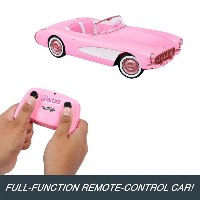 Hot Wheels Barbie the Movie RC Barbie Remote Control Corvette