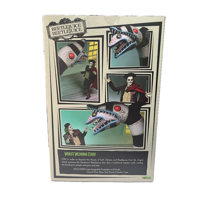 Beetlejuice Beetlejuice - Ultimate Matador Beetlejuice & Sandworm 7-Inch Scale Action Figure 2-Pack
