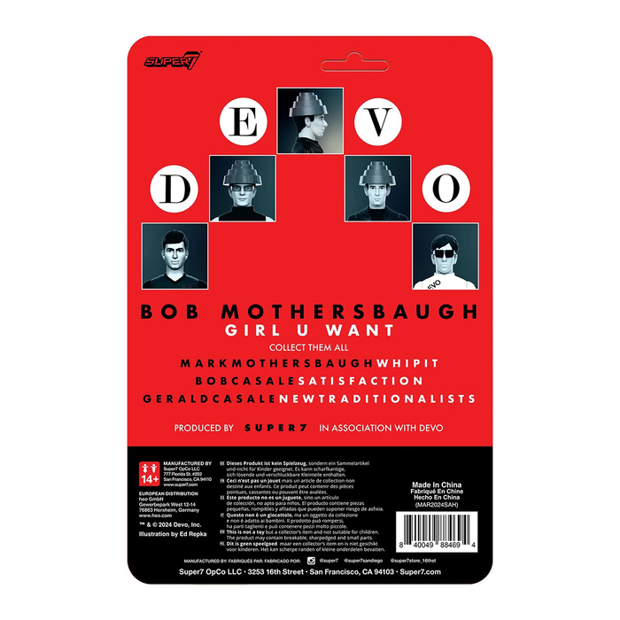 Devo ReAction Wave 4 Bob Mothersbaugh (The Girl U Want) Figure