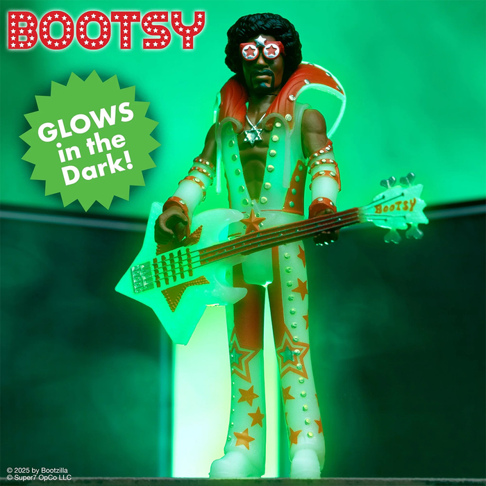 Bootsy Collins ReAction Wave 3 Bootsy Collins (Glow In The Dark) Figure
