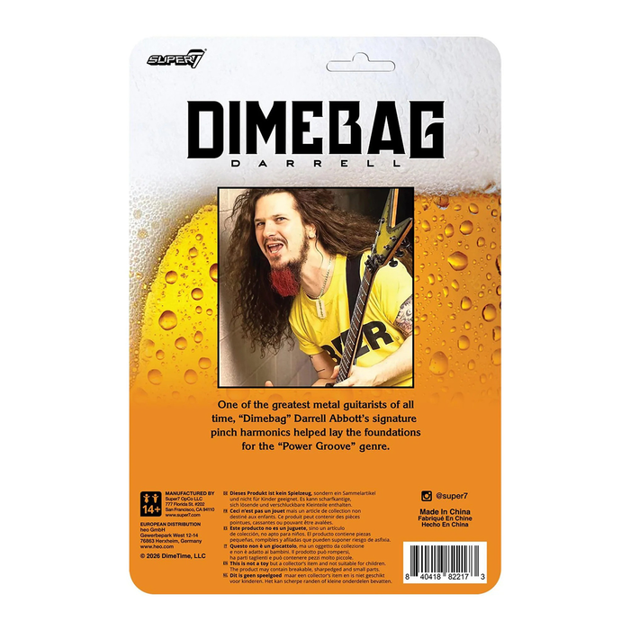 Dimebag Wave 02 Darrell (BEER Shirt) ReAction Figure
