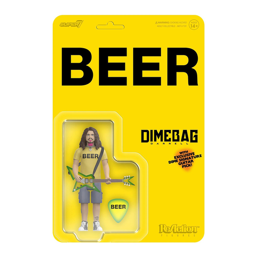 Dimebag Wave 02 Darrell (BEER Shirt) ReAction Figure