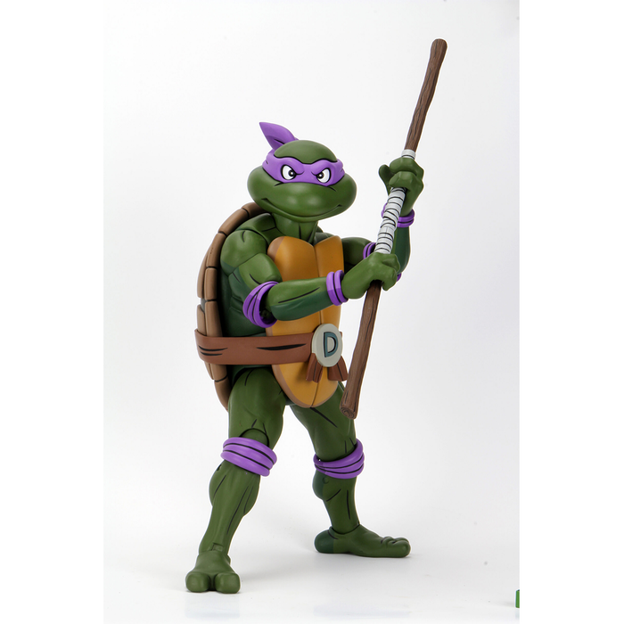 Bandai genuine movable doll model ninja turtle Donatello collection anime  characters decorative ornaments children's toys