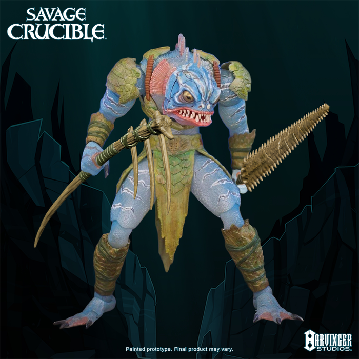 Savage Crucible Fathom Scout Pirahnoid Action Figure