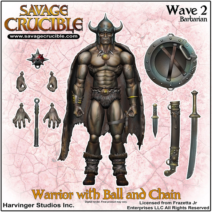 Savage Crucible Frazetta's Warrior Action Figure