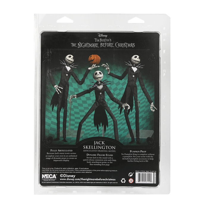 The Nightmare Before Christmas Jack Skellington with Pumpkin 9-Inch Articulated Figure