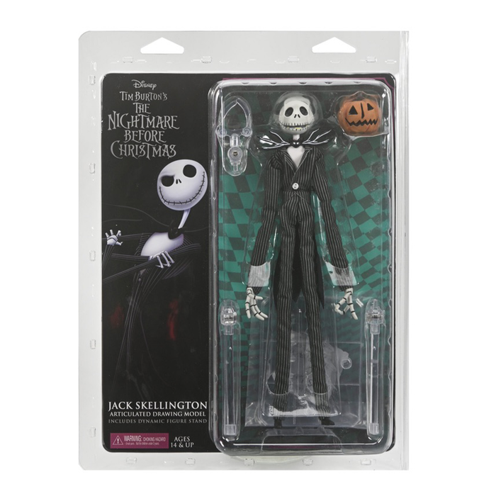 The Nightmare Before Christmas Jack Skellington with Pumpkin 9-Inch Articulated Figure