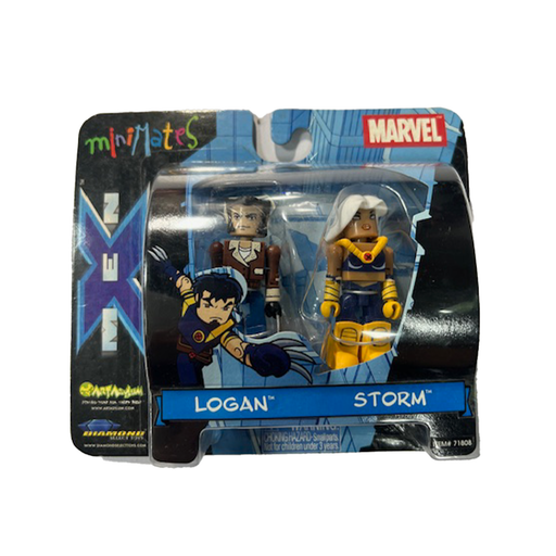 Marvel Minimates Logan & Storm Mini-Figure 2 Pack